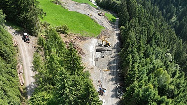 Foto von Baustelle im Zillertal 