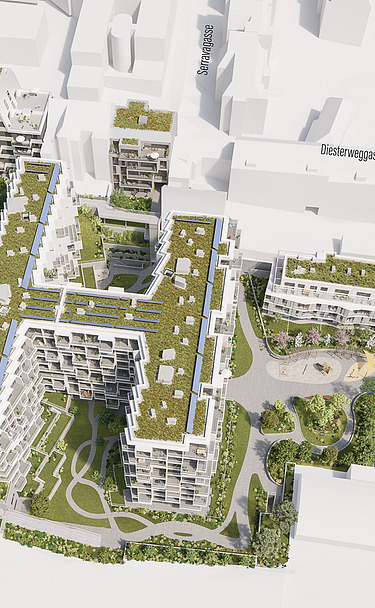 Foto vom Wohnbauprojekt Kennedy Garden Wien