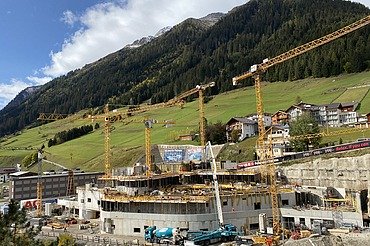 Bild der Baustelle der Silvretta Therme in Ischgl