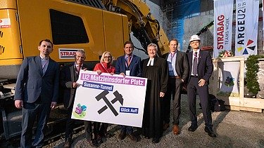 Foto vom Tunnelanstich U2 Matzleinsdorfer Platz