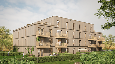 Foto von Visualisierung TETRIQX Haus