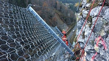 Foto von Steinschlagverbauung