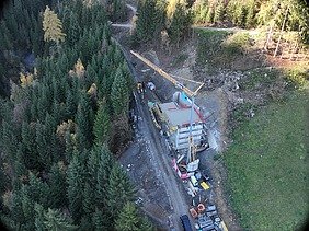 Foto von Baustelle im Zillertal/ Kraftwerk