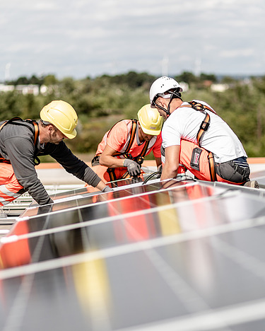 erneuerbare Energie Foto von einer Photovoltaikanlage