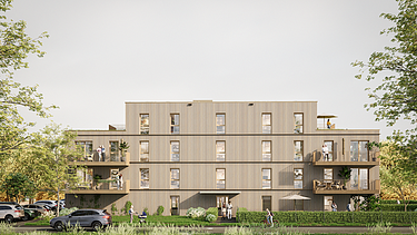 Foto von Visualisierung TETRIQX Haus