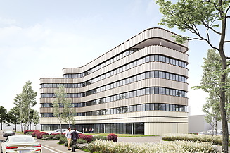 Neubau der STRABAG Zentrale in Linz Visualisierung des Neubaus der STRABAG Zentrale in Linz