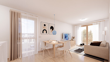 Foto von Visualisierung Innenraum