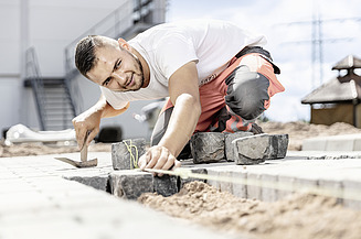 Pflasterungsarbeiten Bild von Pflasterungsarbeiten