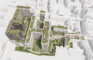 Visualisierung von Stadtentwicklungsprojekt Kennedy Garden