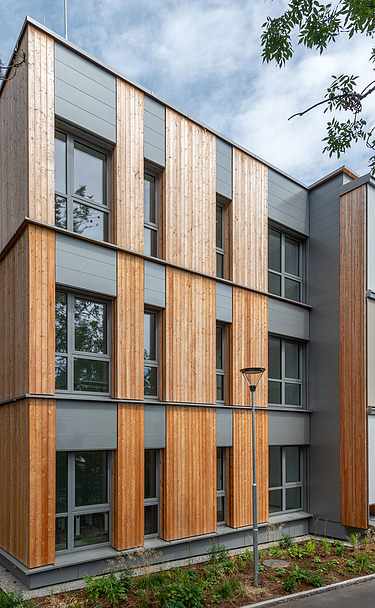 Foto von dem Holzpavillion Wien