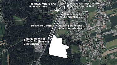 Autobahnroute Deponie Premstätten
