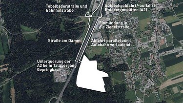Autobahnroute Deponie Premstätten