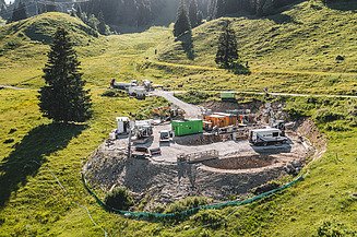 Foto von einer Zielgrube einer Horizontalbohrung