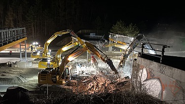 Foto von Nachtarbeiten A12 Inntalautobahn