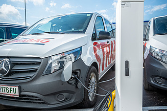 Ladestation für Elektrofahrzeuge Foto von einer Ladestation für Elektrofahrzeuge