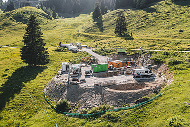 Foto von einer Startgrube einer Horizontalbohrung